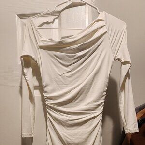 Silky off the shoulder dress